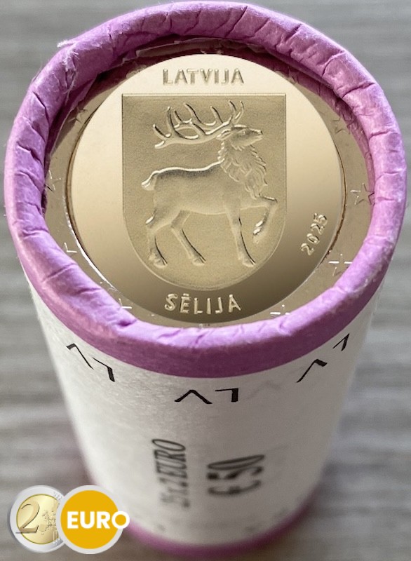 Rouleau 2 euros Lettonie 2025 - Armoiries de Sēlija