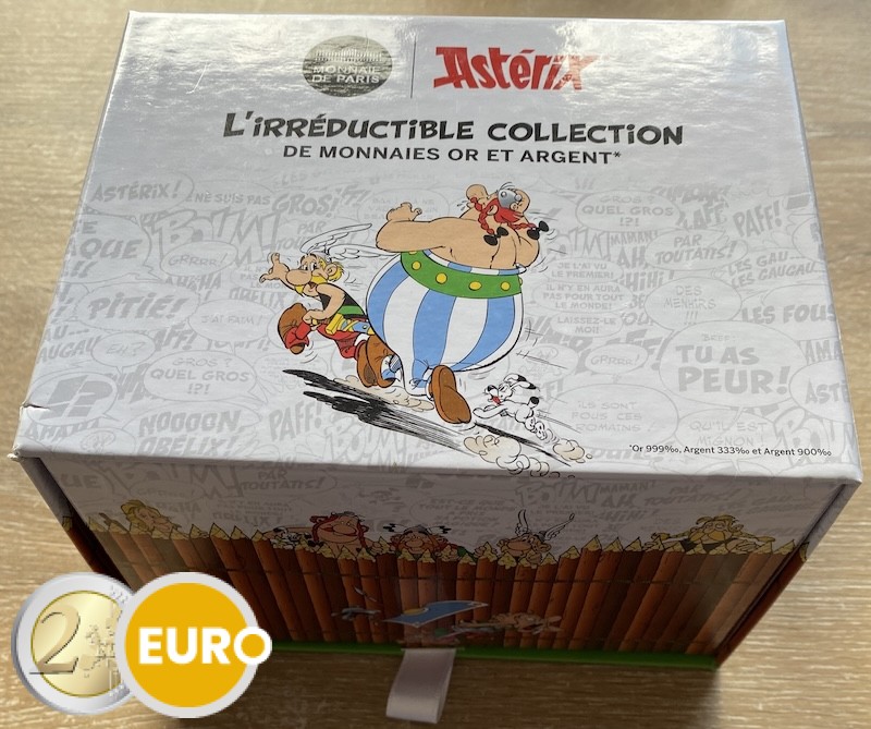 9 x 10 euro + 2 x 50 euro France 2022 - Asterix UNC Silver in blister - wave 1 + collector box