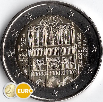 2 euro Frankrijk 2025 - Notre Dame van Parijs UNC