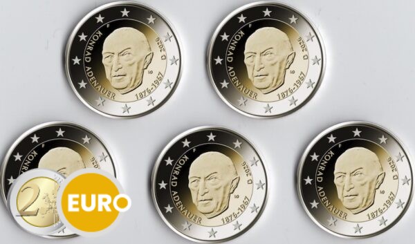 2 euro Duitsland 2026 - ADFGJ Konrad Adenauer UNC