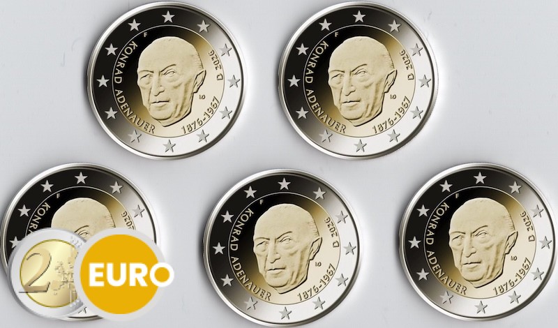 2 euro Duitsland 2026 - ADFGJ Konrad Adenauer UNC