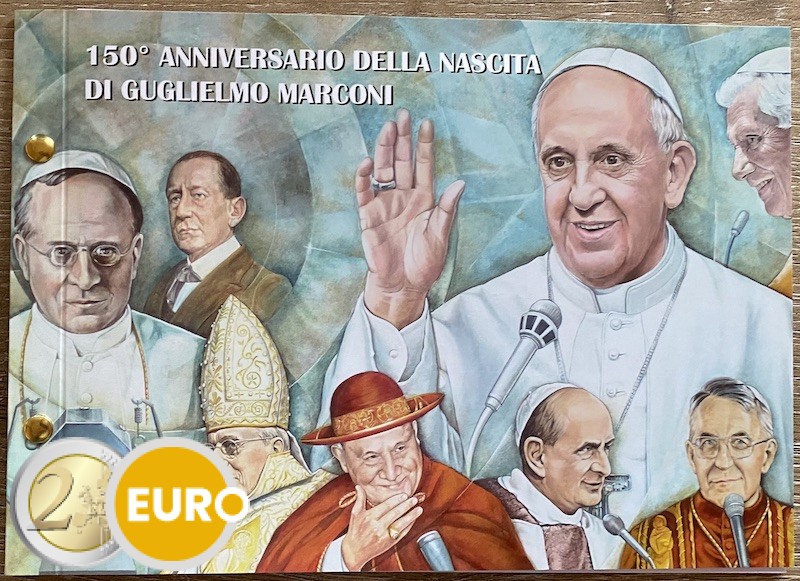 2 euros Vatican 2024 - Marconi BU FDC Lettre Numis