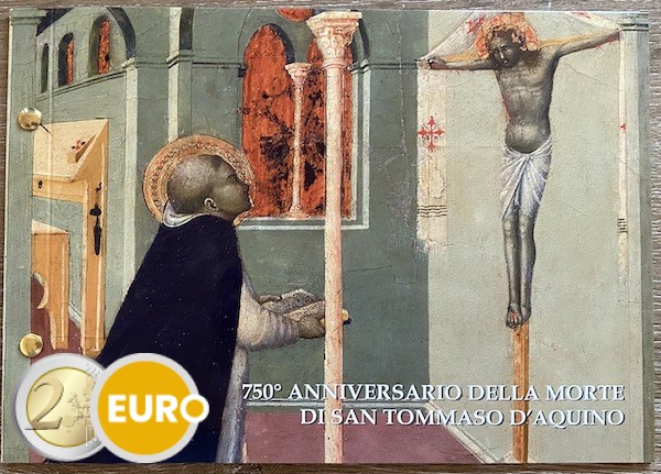 2 euros Vatican 2024 - Thomas d'Aquin BU FDC Lettre Numis