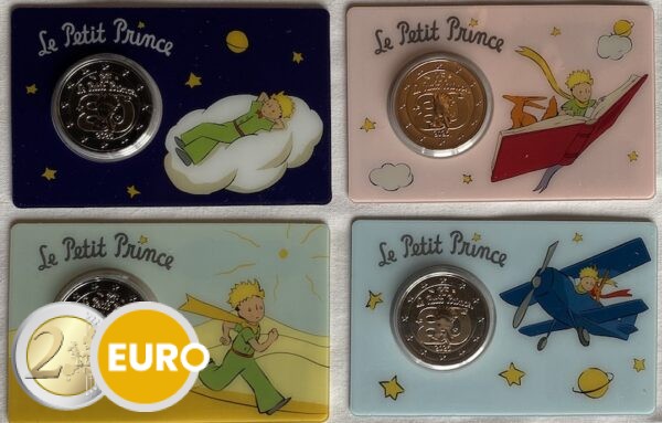 4 x 2 euro Frankrijk 2026 - Kleine Prins BU FDC Coincard