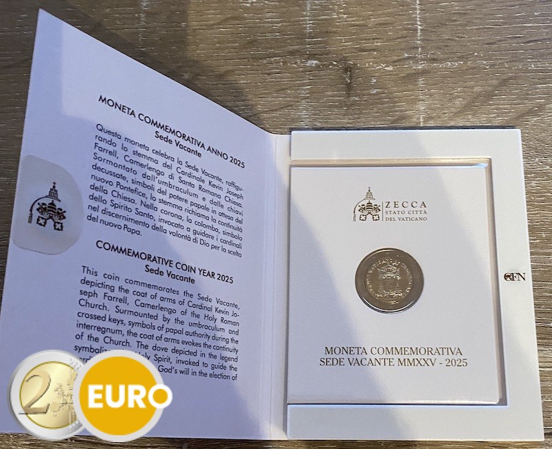 2 euro Vaticaan 2025 - Sede Vacante BU FDC