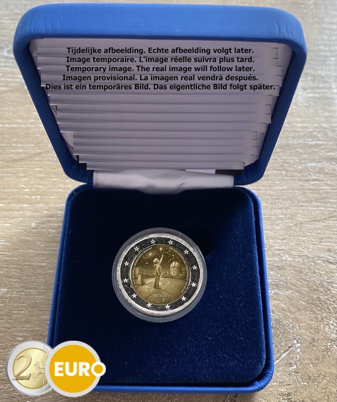 2 euro België 2026 - Nationaal Geografisch Instituut en Koninklijke Sterrenwacht BE Proof