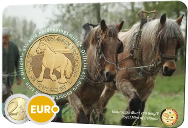 2,50 euros Belgique 2026 - Le trait belge BU FDC Coincard NL