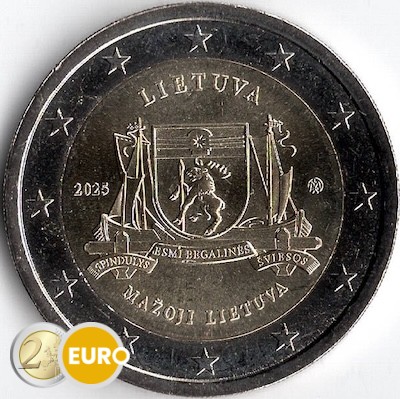 2 euros Lituanie 2025 - Mažoji Lietuva UNC