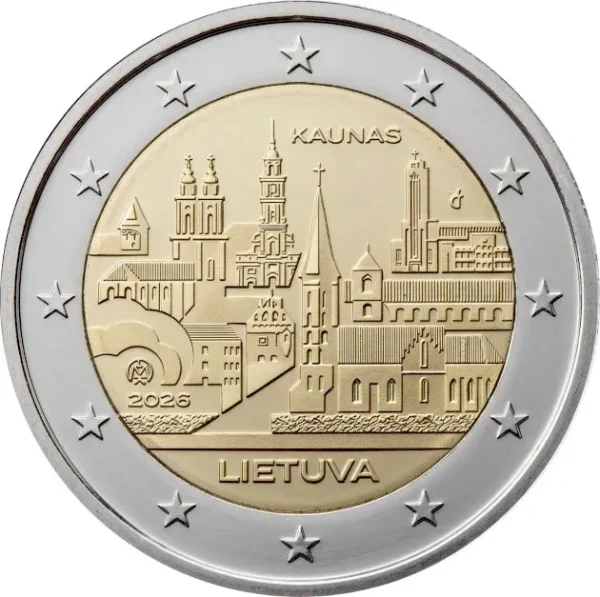 2 euro Lithuania 2026 - City of Kaunas UNC