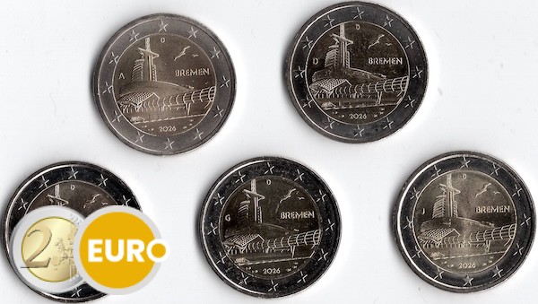 2 euro Duitsland 2026 - ADFGJ Bremen Klimaathuis UNC