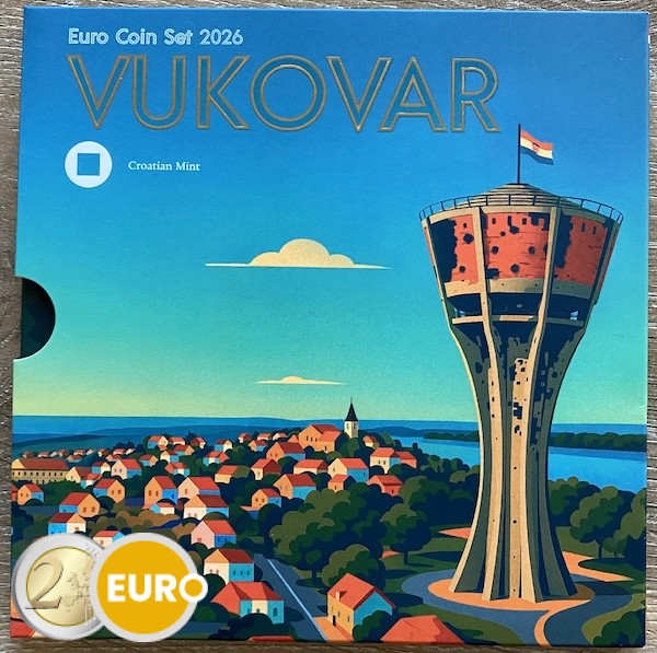 Série euro BU FDC Croatie 2026 Vukovar