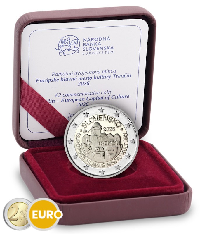 2 euro Slowakije 2026 - Trenčín BE Proof
