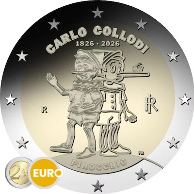 2 euro Italie 2026 - Carlo Collodi Pinocchio UNC