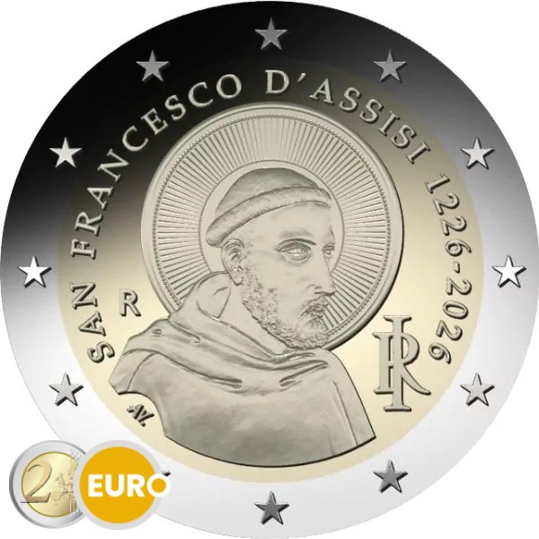2 euro Italie 2026 - Franciscus van Assisi UNC