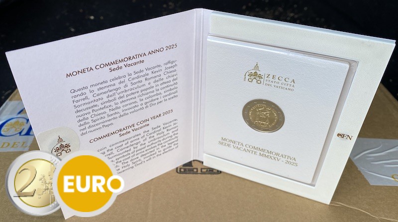 2 euro Vatican 2025 - Sede Vacante BU FDC