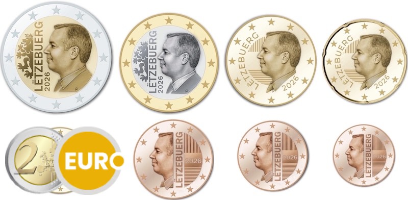 Euro set UNC Luxembourg 2026