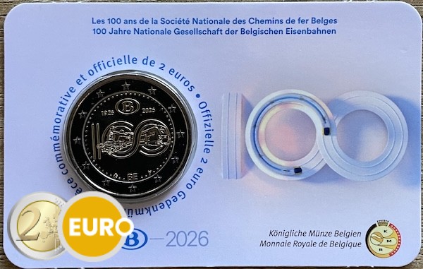 2 euro België 2026 - NMBS BU FDC Coincard FR