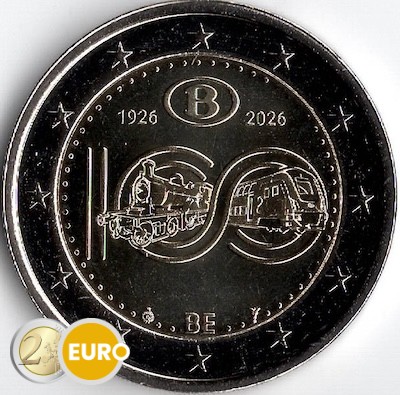 2 euros Belgique 2026 - SNCB UNC