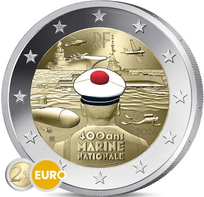 2 euro France 2026 - French Navy BE Proof coloured
