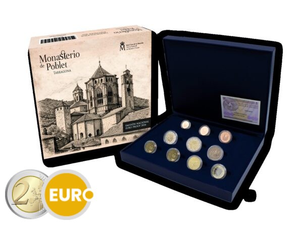 Euro set BE Proof Spanje 2026 + 2 x 2 euro Poblet