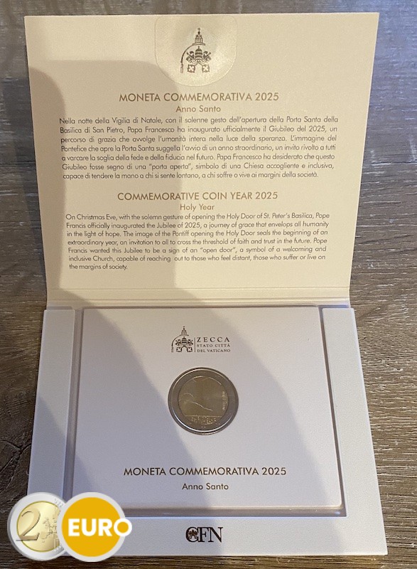 2 euro Vaticaan 2025 - Heilig jaar Jubileum BU FDC