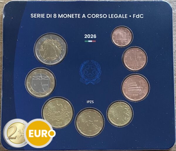 Euro set BU FDC Italië 2026