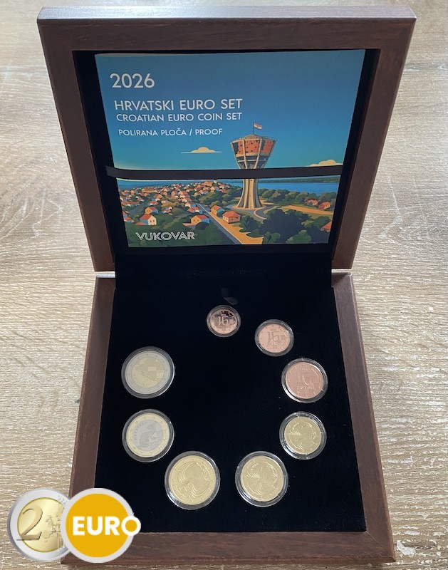 Euro set BE Proof Kroatië 2026 Vukovar