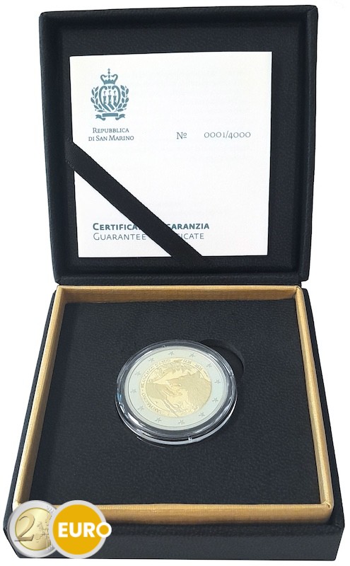 2 euros Saint-Marin 2026 - François d’Assise BE Proof